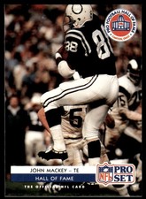 1992 Pro Set HOF Inductees John Mackey Baltimore Colts #SC3
