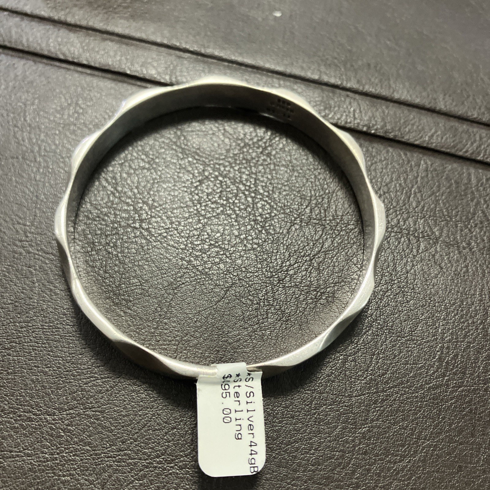 Sterling Silver Solid Bangle 44 Grams Natural Pat… - image 18