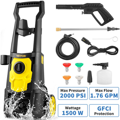 #ad 1500W High Pressure Car Washer 2000 PSI Electrical Portable Car Washing Machine $171.39