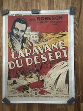 LA CARAVANE DU DESERT 1937 RE-RELEASE 1940 JERICO/PAUL ROBESON FRENCH LINENACKED