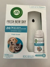 Air Wick Automatic Spray Pet Expert Starter Kit Fresh New Day Essential Oils