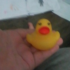 Yellow  Orange Rubber Duck Baby Bath Toy - Unisex Classic Rubber Duck Model