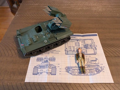 Vintage GIJoe 1983 Wolverine Covergirl (Broken Waist) Blueprints - No Tow Cable