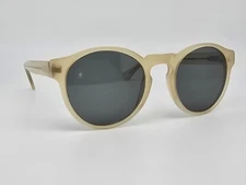 Kolo 400-1023 Oxford Honey Frame Grey Lens Classic Round Sunglasses Italy 50mm