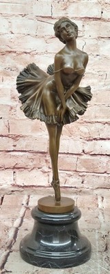 Luxury Ballet Dancer Bronze Statue Detailed Fine Art Collectible Artwork