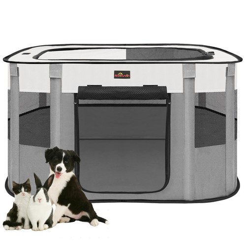 Aivituvin Dog Playpen, Portable Cat Pet Play Pen for Travel Camping Use, Fold...