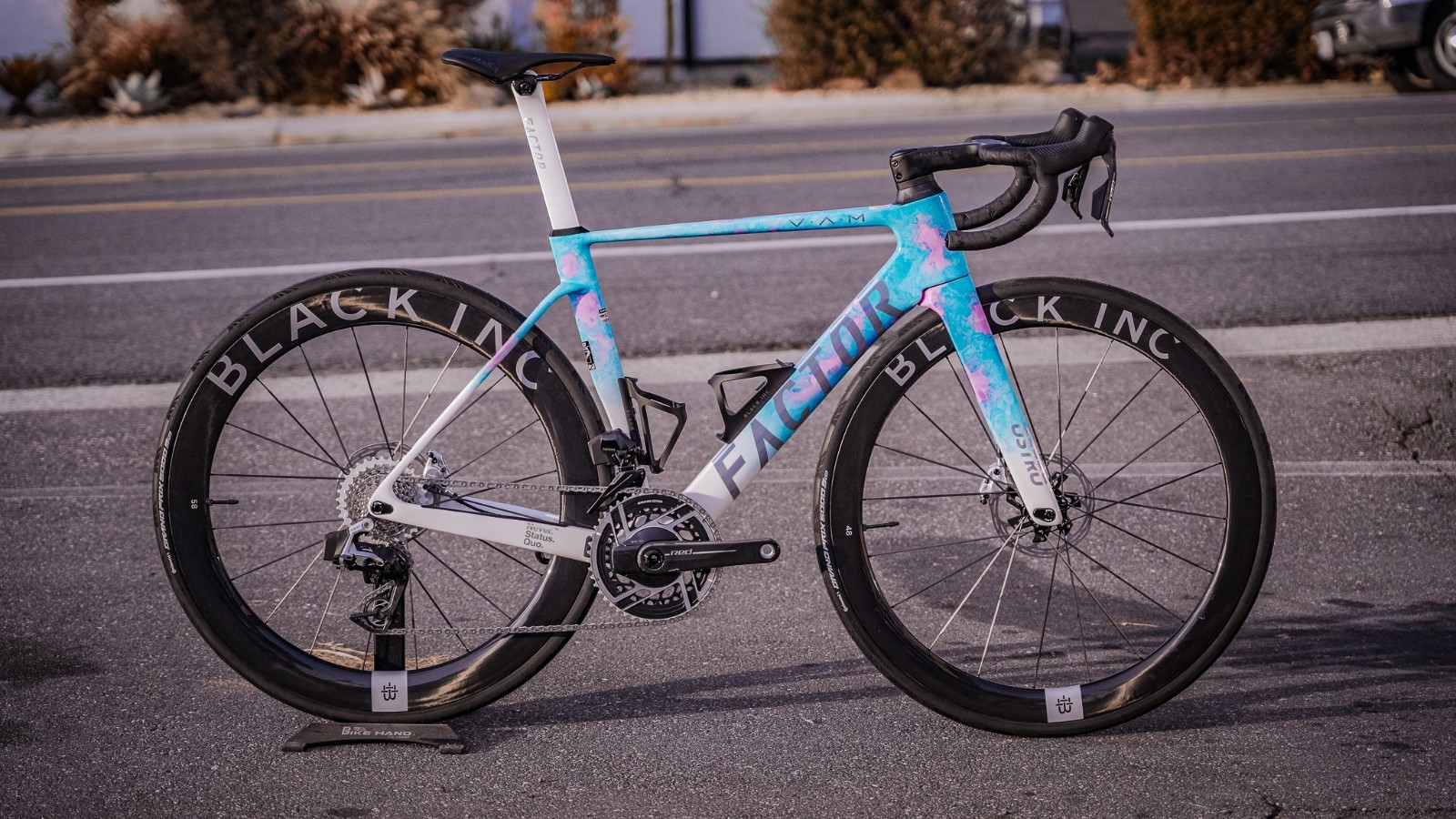 Factor Ostro VAM Watercolor compete road bike with SRAM AXS Red 52cm