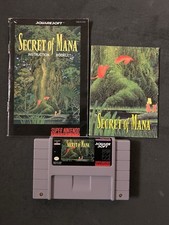 Secret of Mana (SNES, 1993) - Authentic working Instructions + Poster