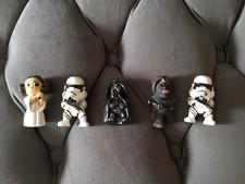 Star Wars Resin Ornamental Figures Stormtrooper, Leia, ChewBacca And Darth Vader