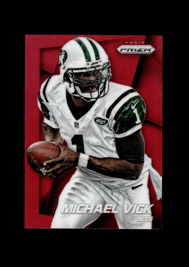 2014 Panini Prizm: #176 Michael Vick Red Refractor NM-MT OR BETTER