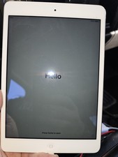 Apple iPad Mini 2 WiFi/ BT White/Silver 16GB Factory Reset WORKING Free Shipping