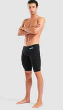 NWT Arena Powerskin Veloce Jammer - Mens Tech Suit - Size 28 - Black/Teal