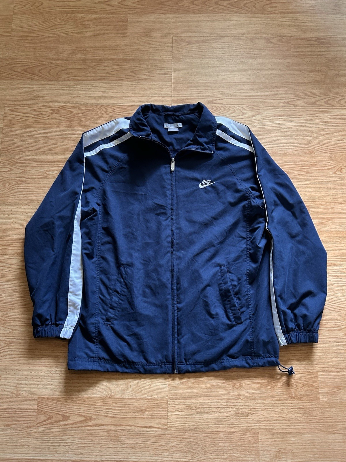 Size L Vintage Y2K Navy Men’s Nike Mesh Lined Track Jacket