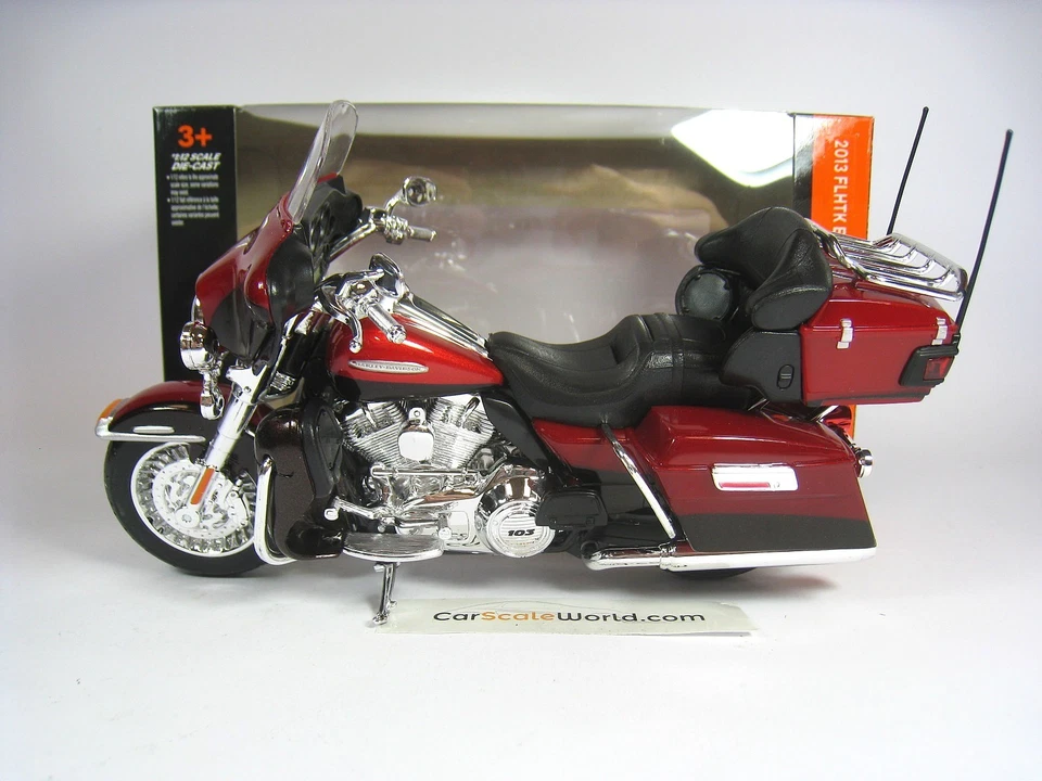 HARLEY DAVIDSON FLHTK ELECTRA GLIDE ULTRA LIMITED 2013 1/12 MAISTO (RED) - Imagen 2 de 4