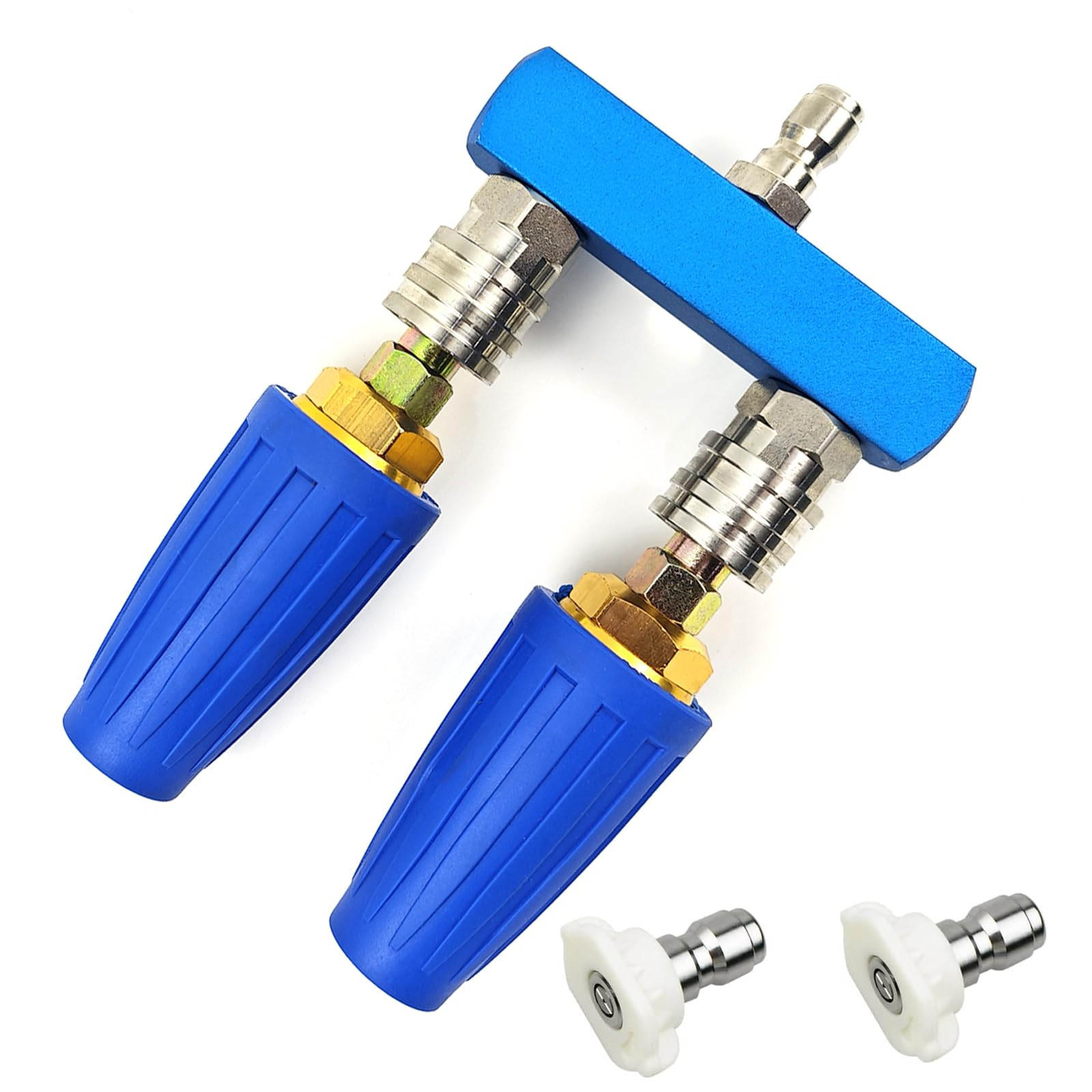 Dual Turbo Nozzle Pressure Washer and Dual Pressure Washer Nozzle Tips 2-in-1...