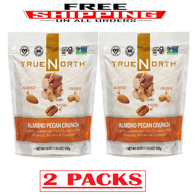2 Packs - True North Almond Pecan Crunch, 20 oz. (40 oz Total)