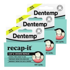 Dental Kit Temporary Cement For Loose Caps For Crown and Bridge Pack of 3