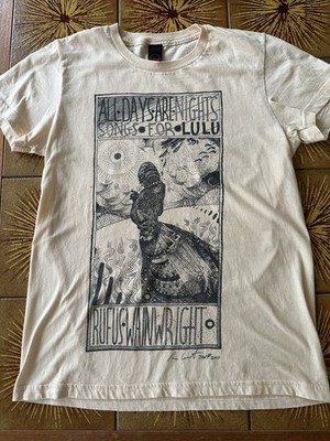 Rufus Wainwright 2010 Japan Songs for Lulu Tour T Shirt Women s 38  M/L NICE!