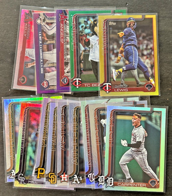 2025 Topps Baseball Parallels (Rainbow, Holiday Sun, SilverCrackle, Sand, Topps)