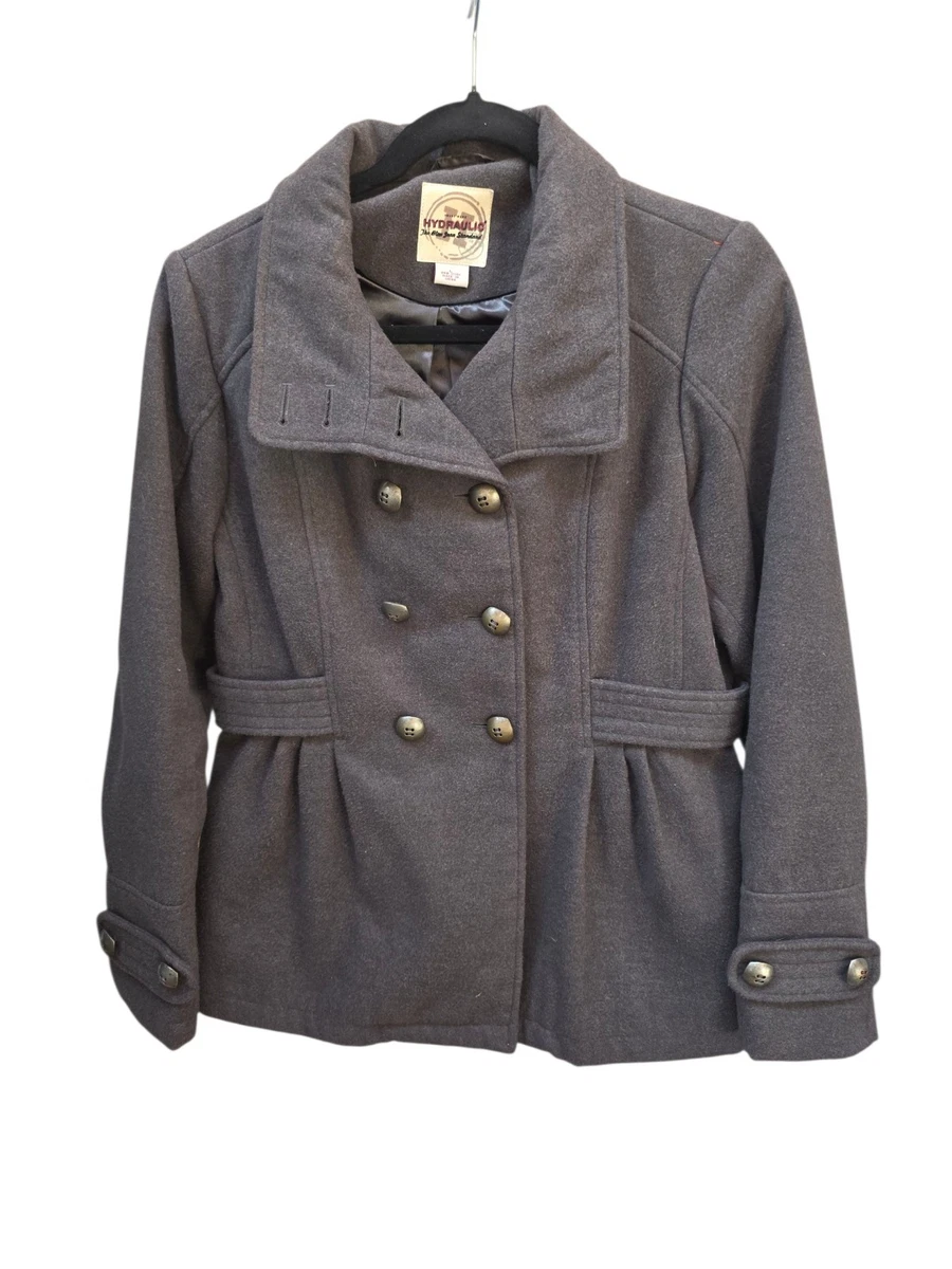 HYDRAULIC Pea Coat Gray Coats, Jackets & Vests for Women for sale