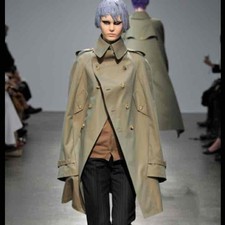 USED JUNYA WATANABE COMME DES GARCONS ASYMMETRICAL TRENCH COAT GOOD