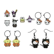 Sanrio Hello Kitty And Friends Earrings Halloween Series Bioworld Earring Set