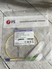 FS Fiber Patch Cable 0.5M LC/UPC-SC/APC Simplex Single Mode 9/125 New