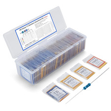 3120 Pcs 156 Values 1/4W Metal Film Resistor Assortment Kit 1/4W 1 Tolerance