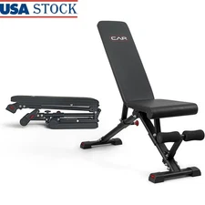 Adjustable Weight Bench W/ Thick Padding & Stability Strength Training New