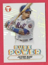 2022 Topps Pristine Baseball Javier Baez Pure Power Refractor Mets #PP-10