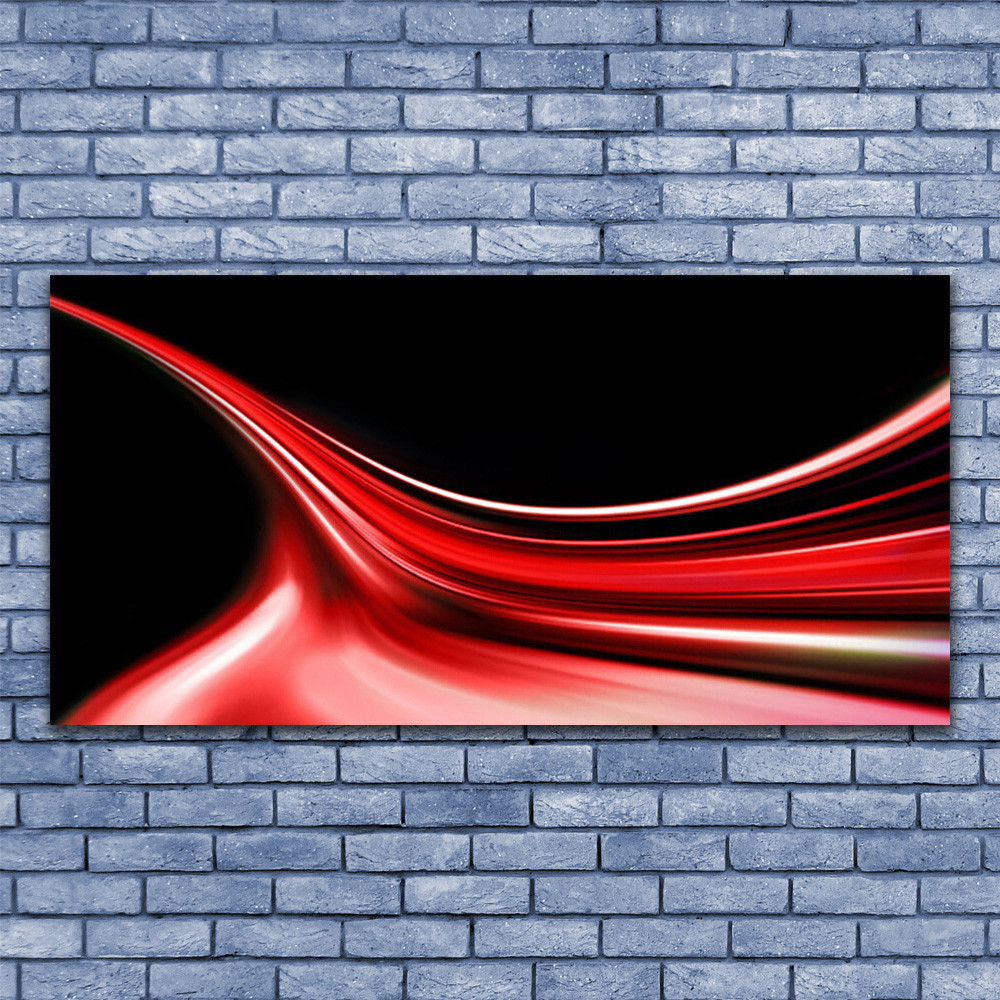 Impression sur verre de sécurité 140x70 cm avec lignes abstraites haut de gamme