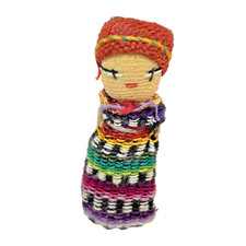 Vintage 2" Handmade Worry Trouble Doll Mexican Guatemalan Replacement