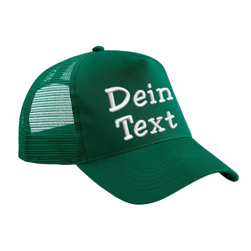 Snapback Trucker Cap bestickt mit Name Wunschtext Basecap Kappe Mütze Cappy Mesh - Bild 13 von 29