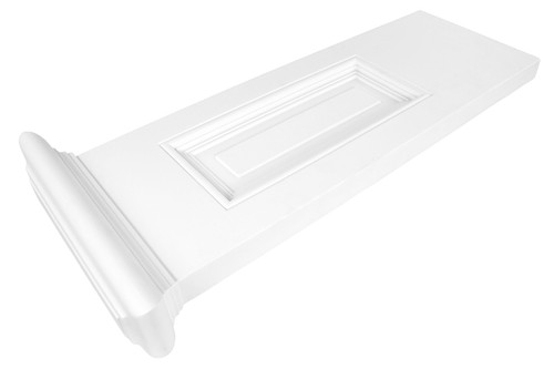 Pilaster Säulenfuss Dekosäule Stuckprofil Kapitell Wandsäule Polyurethane weiß - Bild 21 von 21