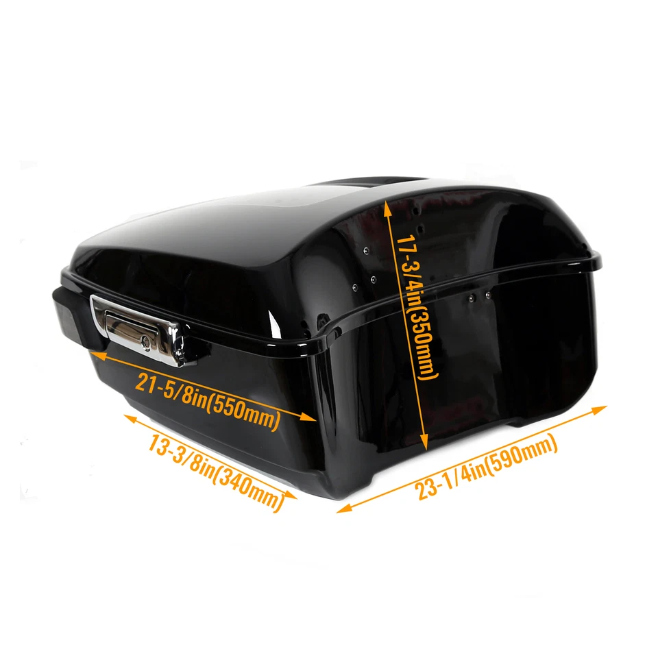 Maletero King Pack con luz trasera de freno para Harley Touring Glide 2014+ Foto 4 de 4