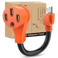 Nilight RV Power Adapter Cord 15 Amp to 50 Amp 110V Pure Copper Heavy Duty