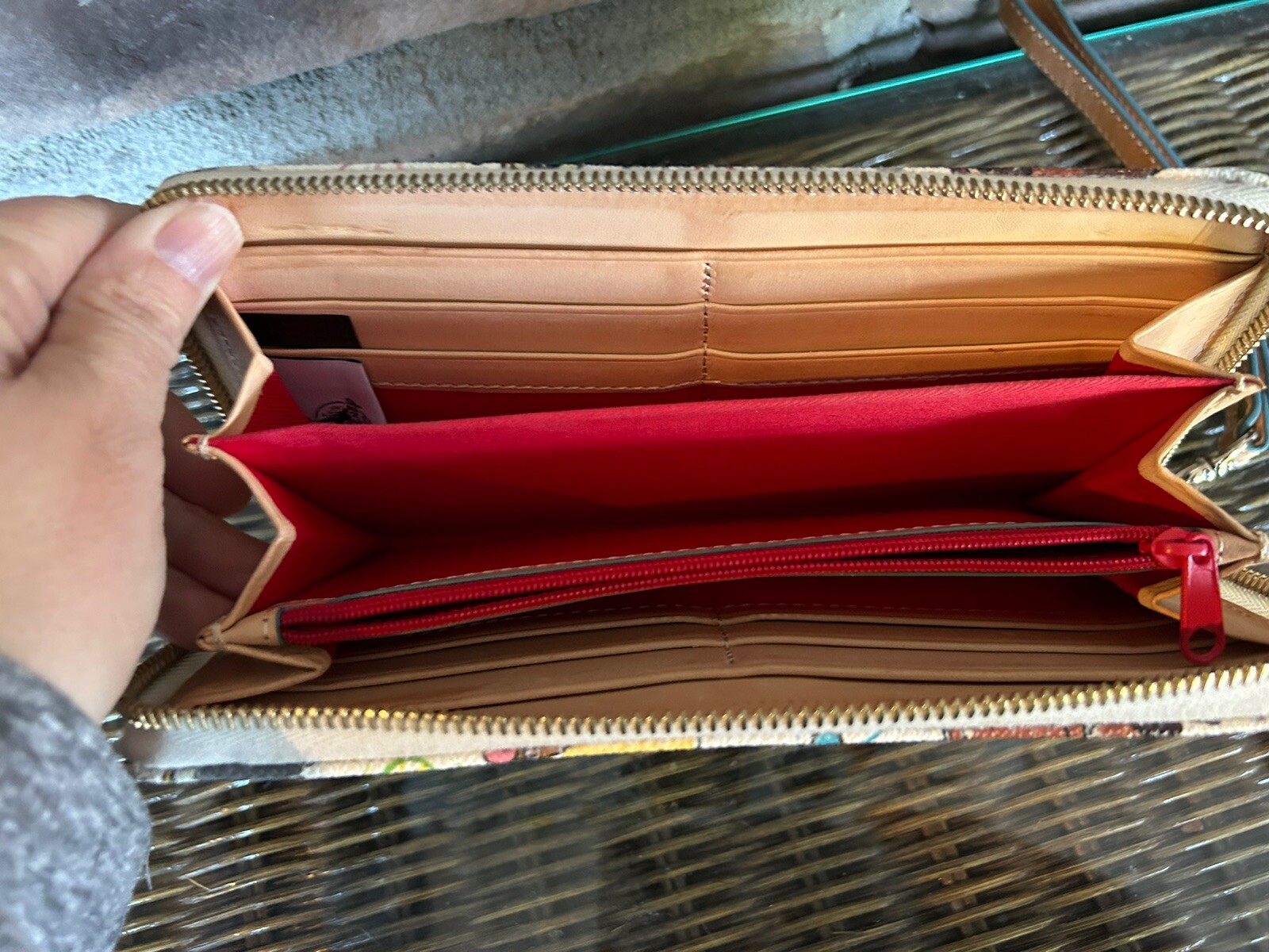 Disney Dogs Paw Prints Sketch Wallet Dooney & Bourke Pluto Lady Tramp