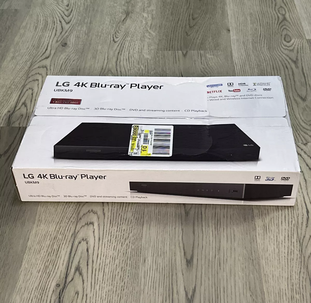 LG UBKM9 Streaming Ultra-HD Blu-Ray Player with Streaming Services