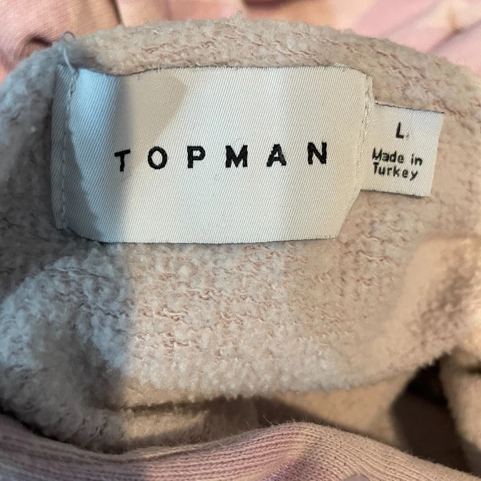 Толстовка с капюшоном мужская Topman L увеличенный размер шахматная доска принт сиреневая лаванда - Изображение 4 из 4