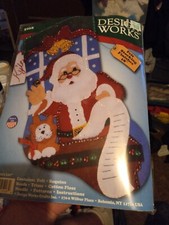1 Christmas design Works number 5008 "Santa's List" Felt Stocking Kit