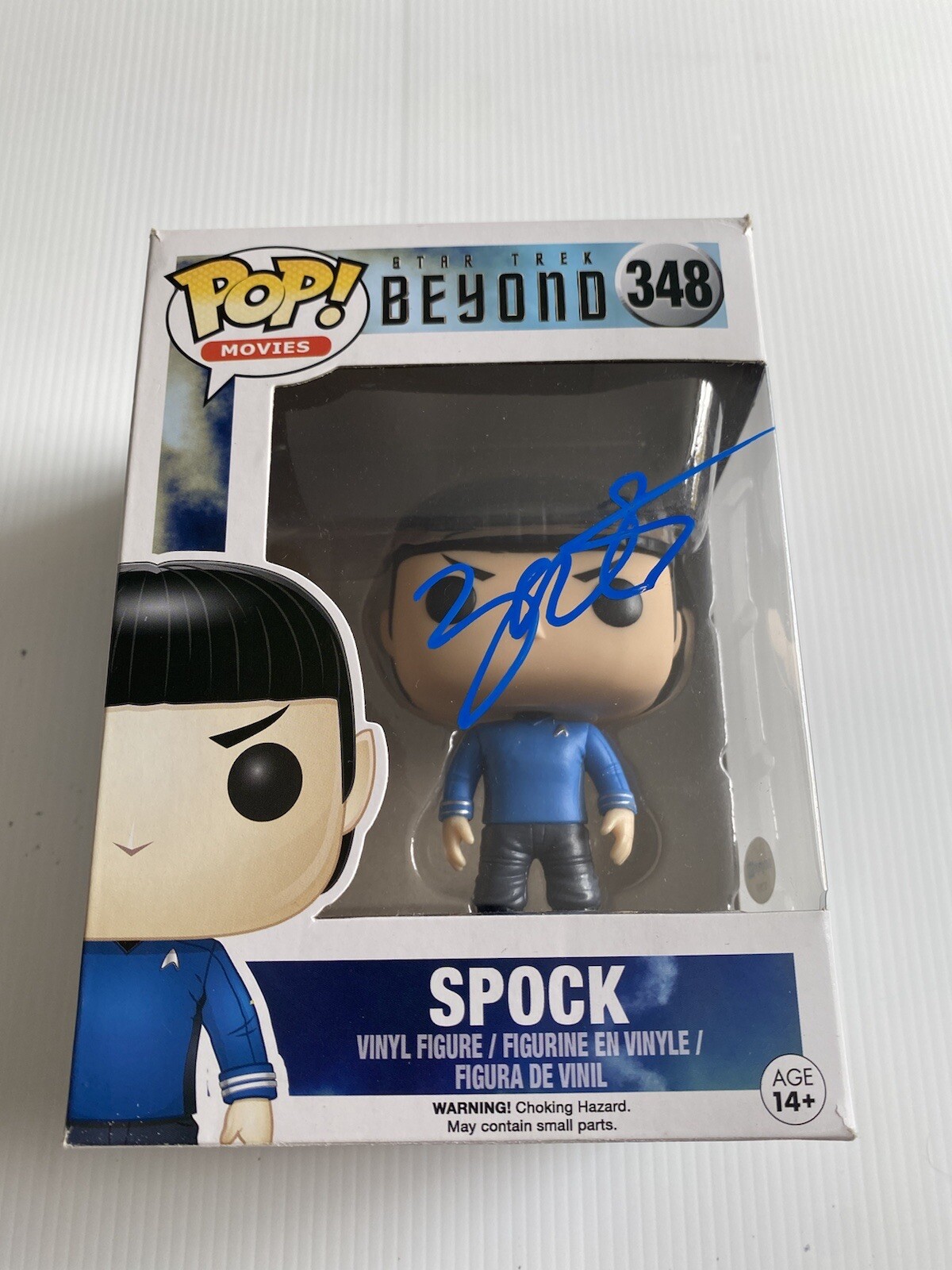 Zachary Quinto AUTOGRAPH Signed - Spock - Star Trek-  Funko Pop ACOA