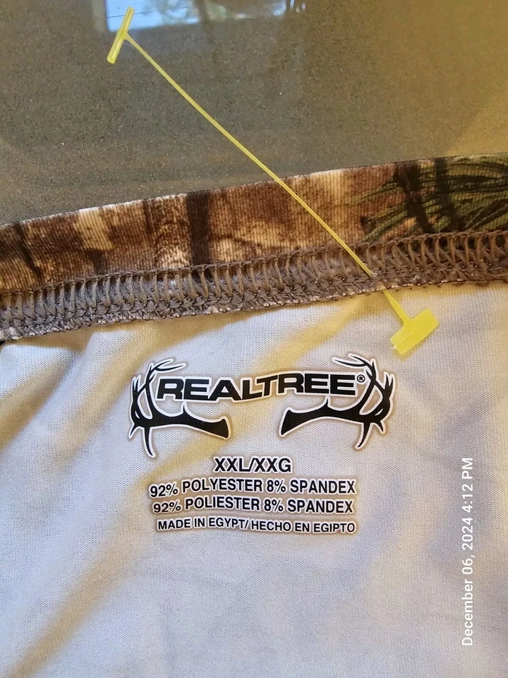 Camisa Realtree Camuflada Jóvenes Niños 2XL Manga Corta Foto 4 de 4