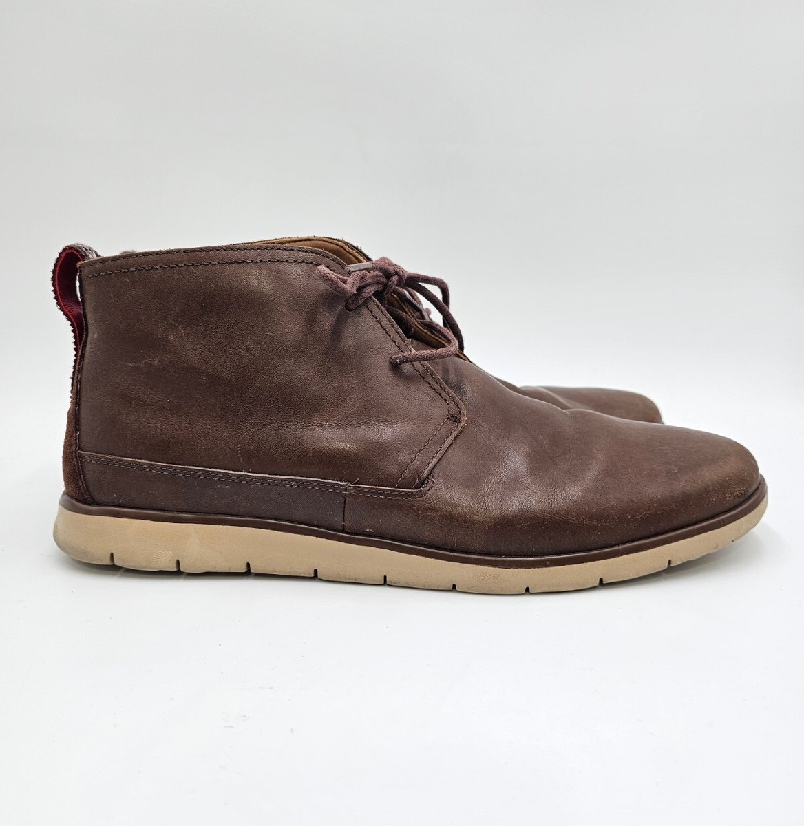 UGG Freamon Chukka Brown Waterproof Leather Ankle Boots  display picture 3