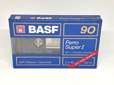 BASF Ferro Super I 90 Blank Audio Cassette Tape Sealed NOS New
