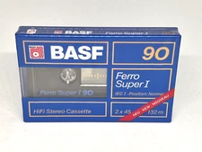 BASF Ferro Super I 90  Blank Audio Cassette Tape (Sealed) NOS! New!