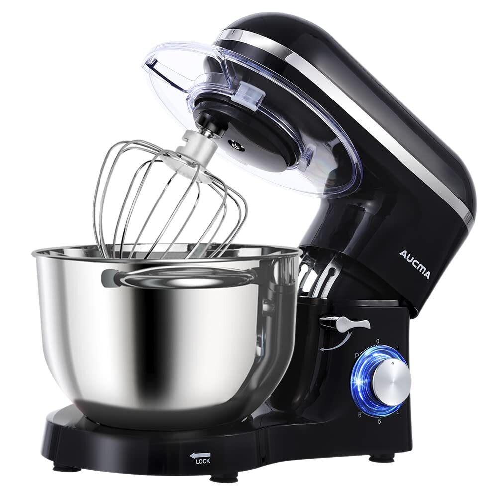 6.5-QT 660W Tilt-Head Stand Mixer with 6 Speeds for Kitchen-image