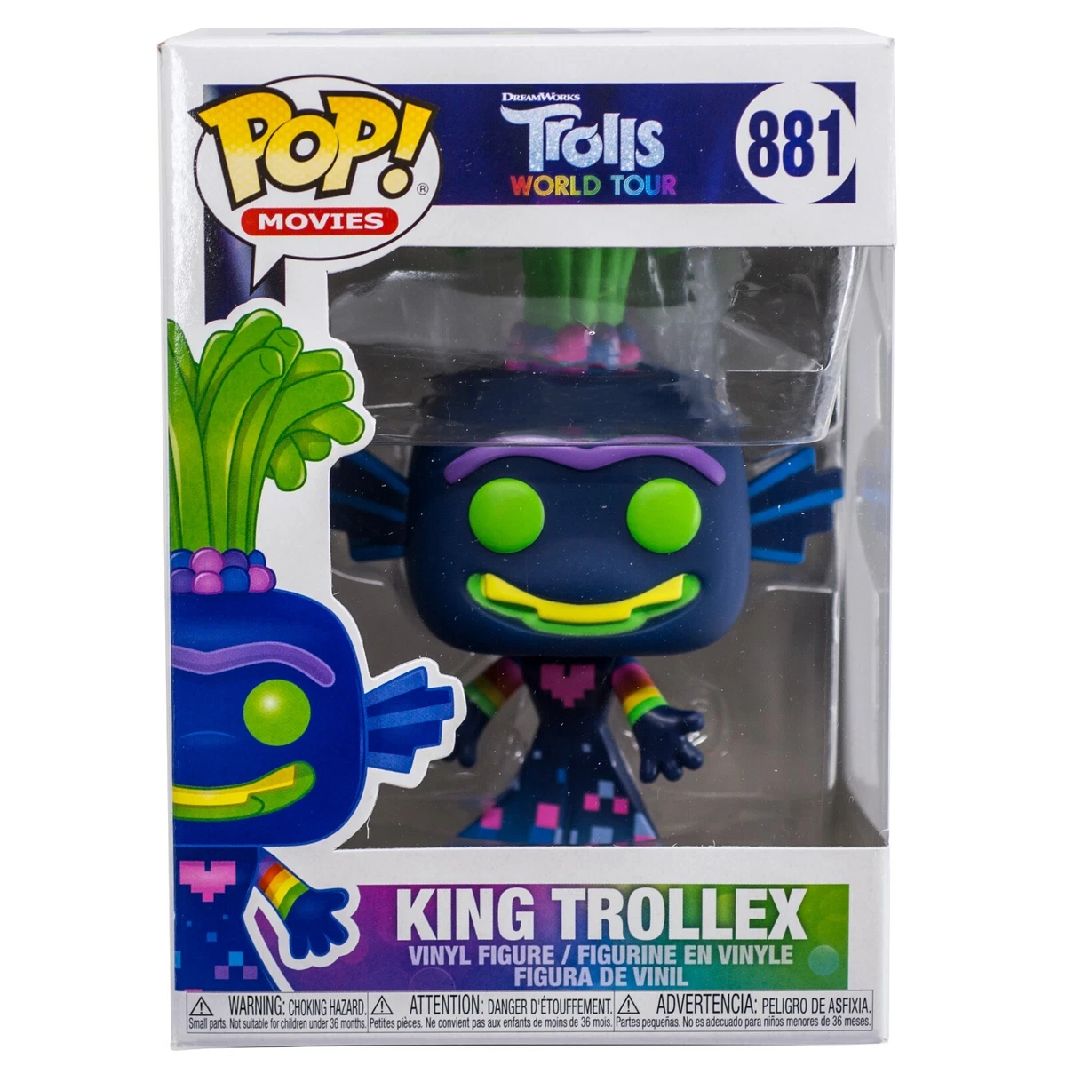 Funko Pop! Filme Trolls World Tour King Trollex 881 Colecionavel