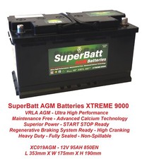 XC019AGM AGM 019 12V 95AH 850A Car Battery MERCEDES BENZ S Class 2003 -- 