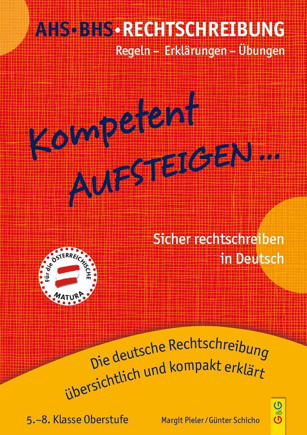 Thumbnail - Kompetent Aufsteigen Deutsch Rechtschreibung 5 - 8 | Margit Pieler (u.