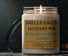 Smells Like Jacksonville Jaguars Win Candle Unique Home Decor NFL Sport Gift 9oz